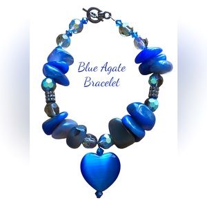 🆕 Blue Agate Bracelet